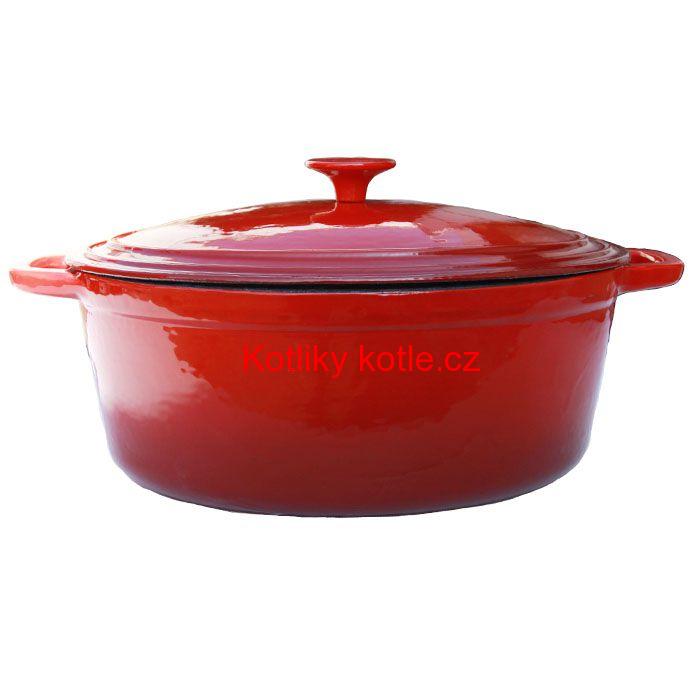 Litinový pekáč 6,2 L - červený
