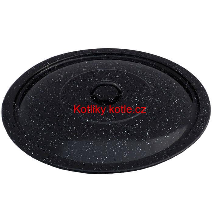 Smaltovaná poklice 31, 5 cm na 6 L. kotlíky BARA