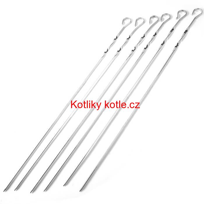 Jehly na špízy 6 ks, 56 cm