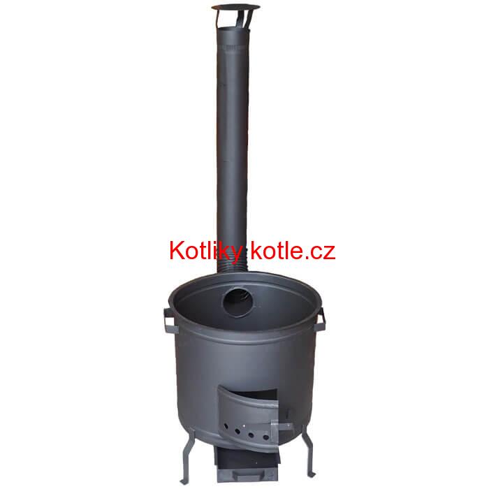 Kotlina pod kotle a kotlíky 50 cm + žáruvzdorná barva Plus 600