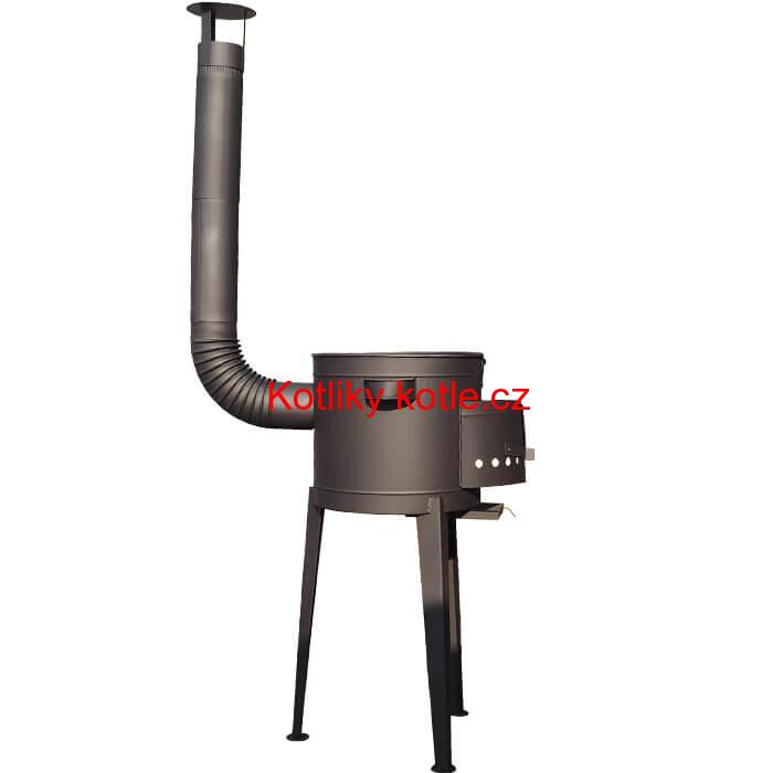 Vysoká kotlina 45 cm + žáruvzdorná barva PLUS 600