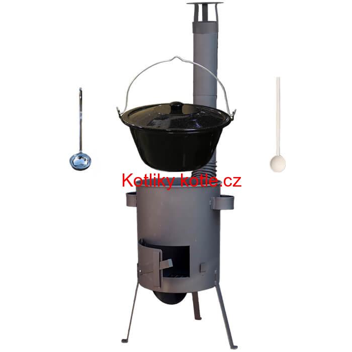 Smaltovaný kotlík 20 L + žáruvzdorná kotlina 42 PLUS 600 4 MM