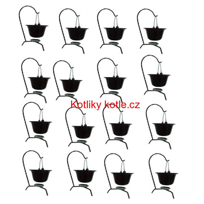 Servírovací souprava SMALT BLACK 16 ks