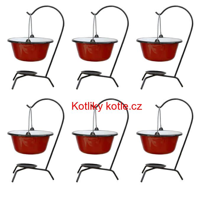 Servírovací souprava SMALT RED 6 ks