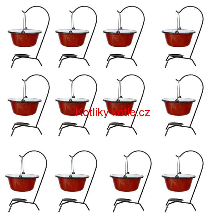 Servírovací souprava SMALT RED 12 ks