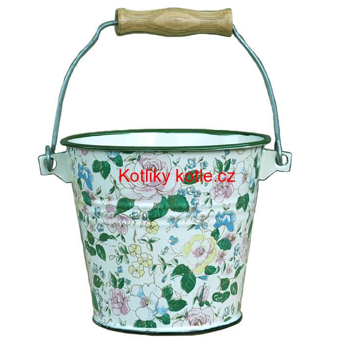 Smaltované vědro 1 L DECOR