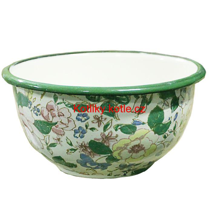 Smaltovaná vzorovaná miska 15 cm DECOR