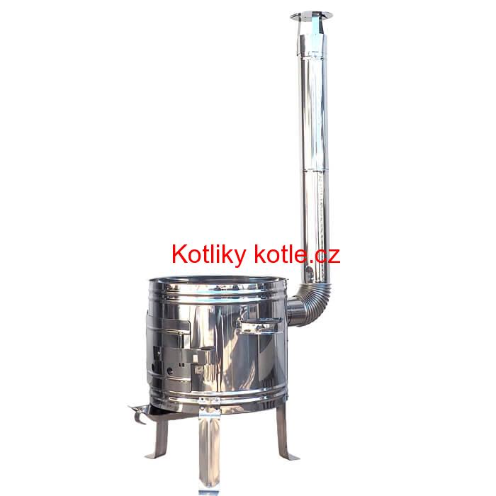 Nerezová kotlina s povrchovou antikorovou úpravou 36 cm INOX