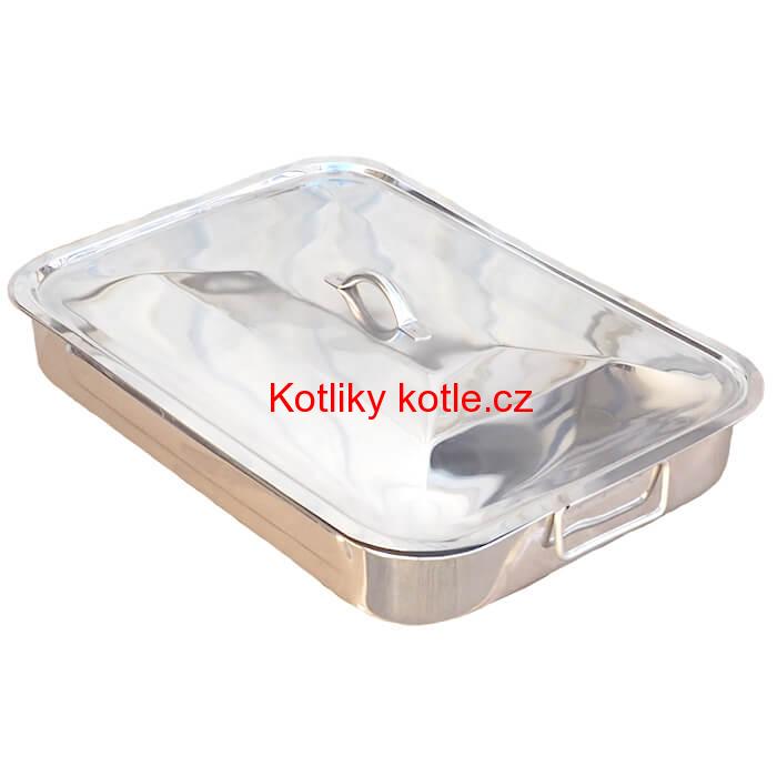 Nerezový pekáč s poklicí 42 x 31 cm INOX