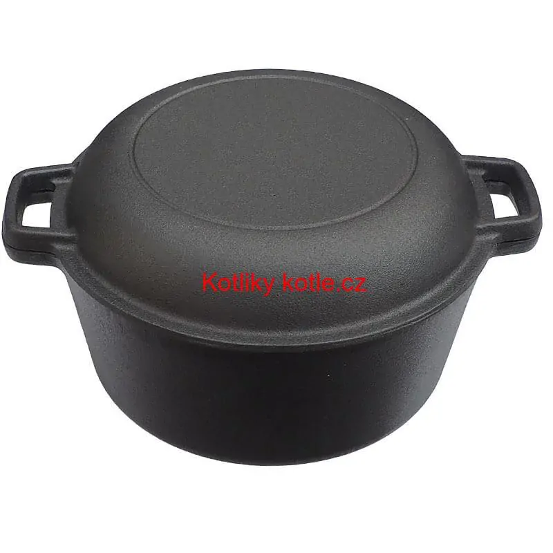Litinový kastrol s pánví 2 v 1 26 cm