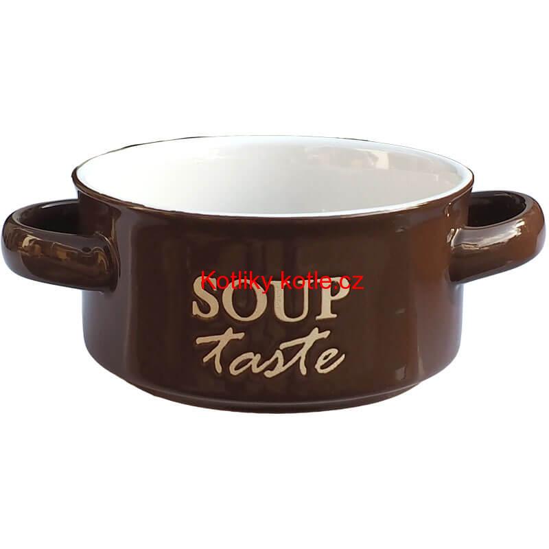 Keramická miska na polévku-hnědá SOUP
