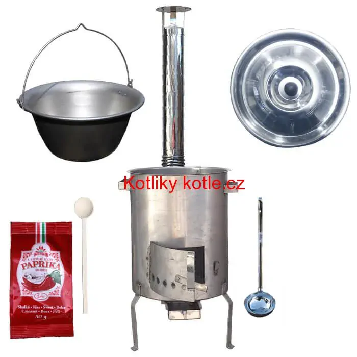 Nerezový kotlík 20 L (1,5 mm) + nerezová kotlina (1,5 mm) 39 cm STRONG EXCLUSIVE