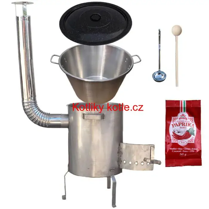 Nerezový kotel 40 L (1,2 mm) + nerezová kotlina (1,5 mm) 45 cm STRONG EXCLUSIVE