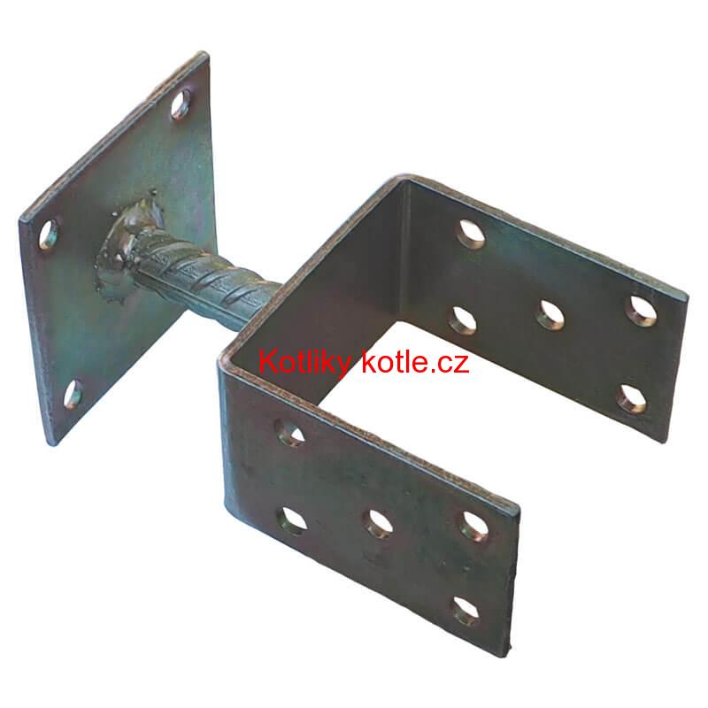 Patka na plotně kotevní, pozinkovaná 9 cm