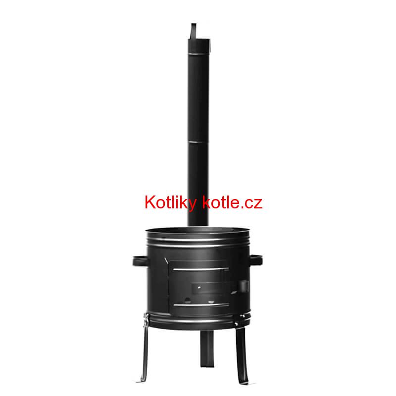 Smaltovaný kotlík 14 L + kovová kotlina 36 KOV