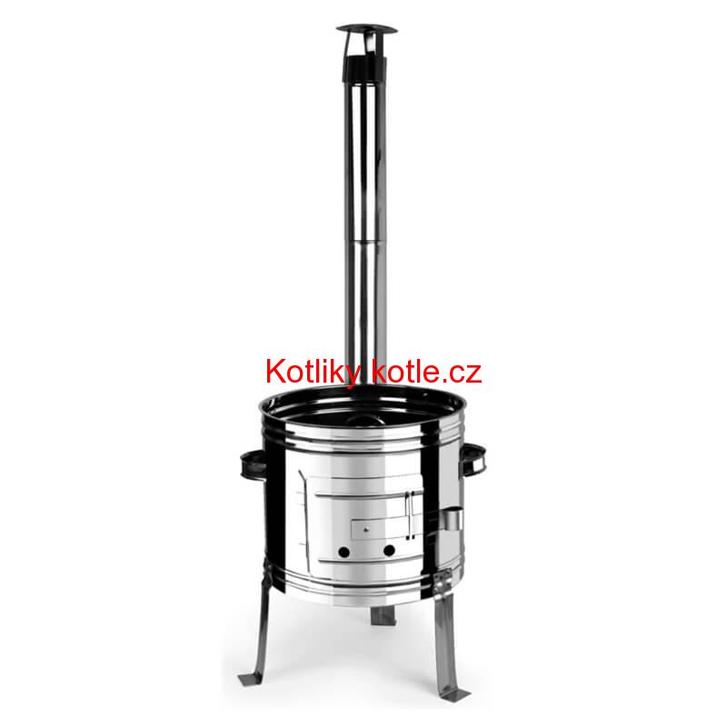 Smaltovaný kotlík 14 L + nerezová kotlina 36 INOX