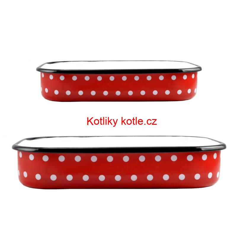 Smaltované pekáče DECOR 2 ks