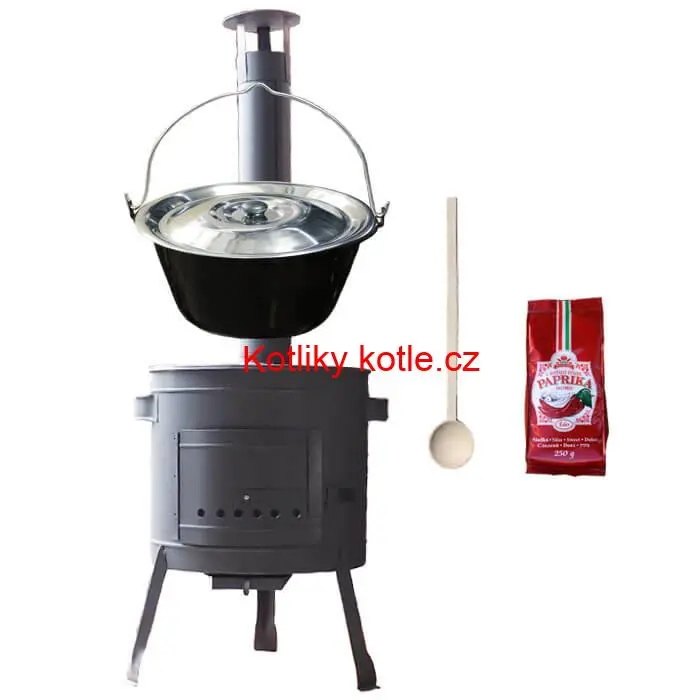 Smaltovaný kotlík 25 L (1,2 mm) + silnostěnná (1,5 mm) žáruvzdorná kotlina BALKY STRONG 42 PLUS 600