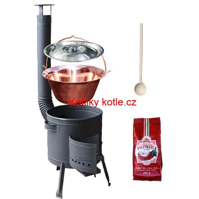 Měděný kotlík 20 L (1,2 mm) + silnostěnná (1,5 mm) žáruvzdorná kotlina BALKY STRONG 42 PLUS 600