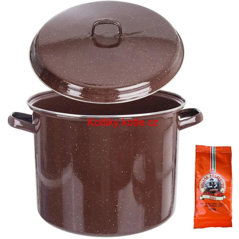 Hrnec hrubostenný smaltovaný + poklice 20 l FALCO + pepř na guláš - sladké 100 g