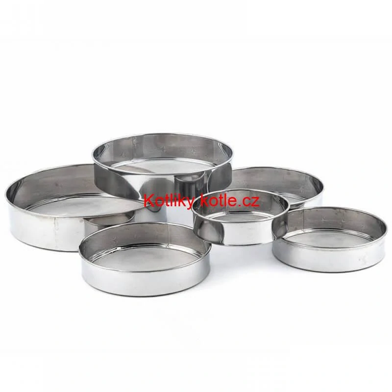 Sada kovových sít na mouku – 6 kusů