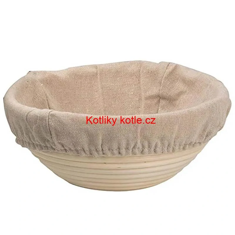 Ratanová miska na kynutí chleba – kulatá