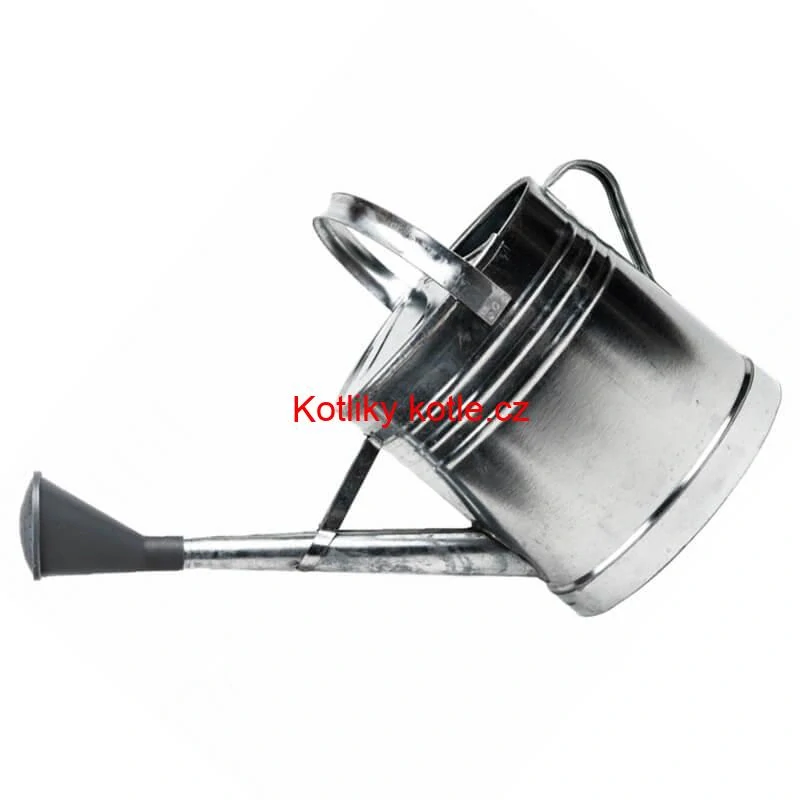 Pozinkovaná konev s růžicí 12 l (plechová)