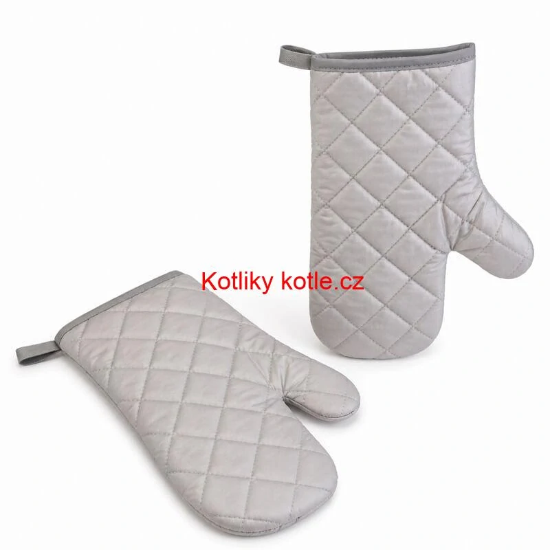 Kuchyňské chňapky šedé 28×15 cm — sada 2 ks