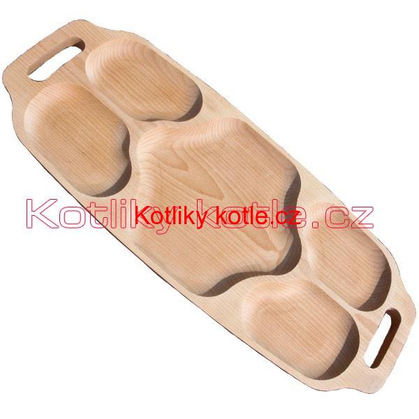 Servírovací dřevěný podnos