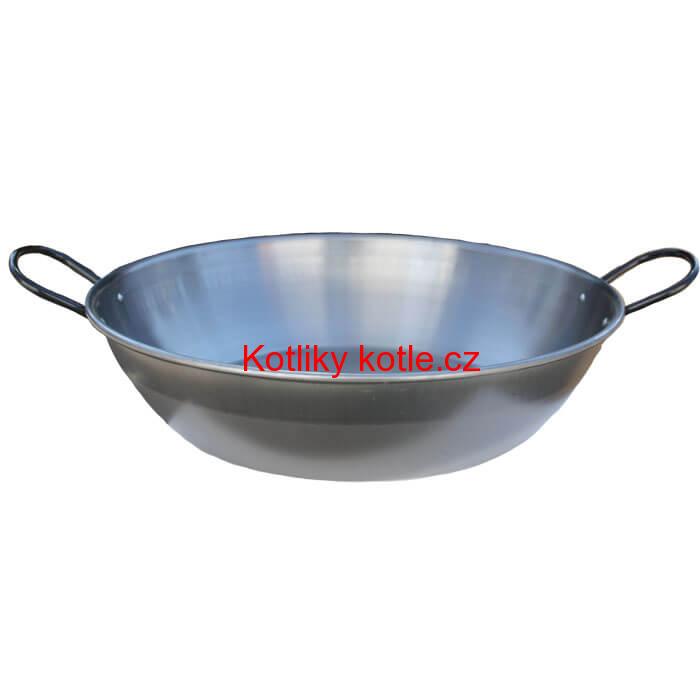 Pánev 40 cm ocelová vysoká