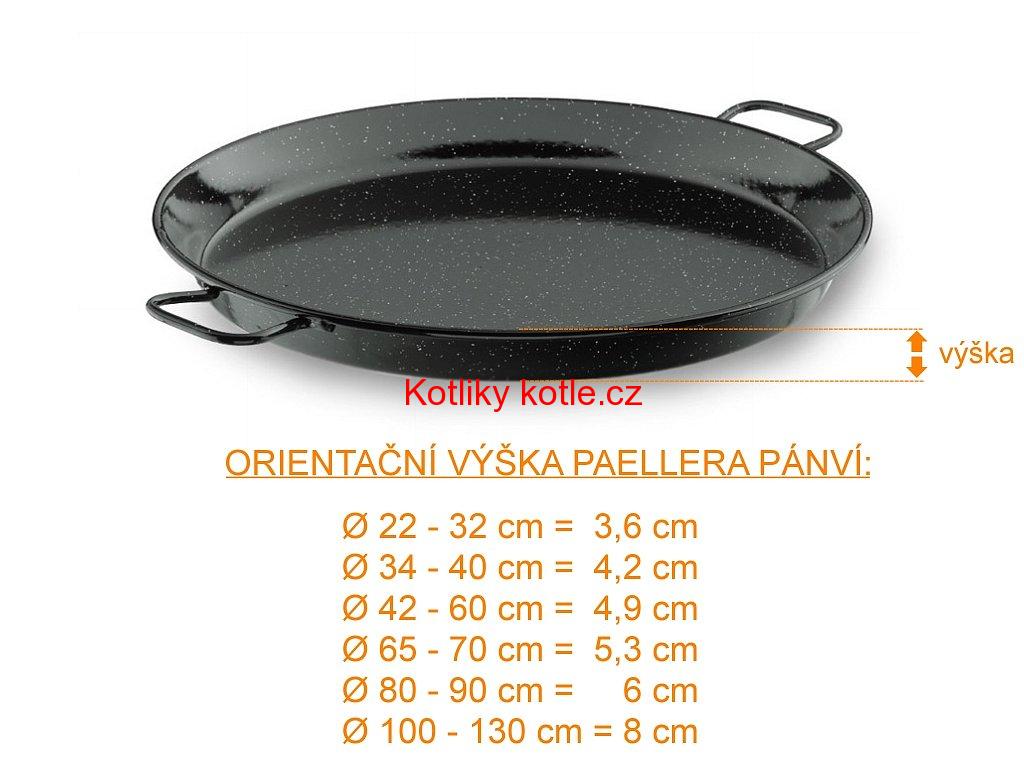 Paella pánev VACA SMALT 60 cm
