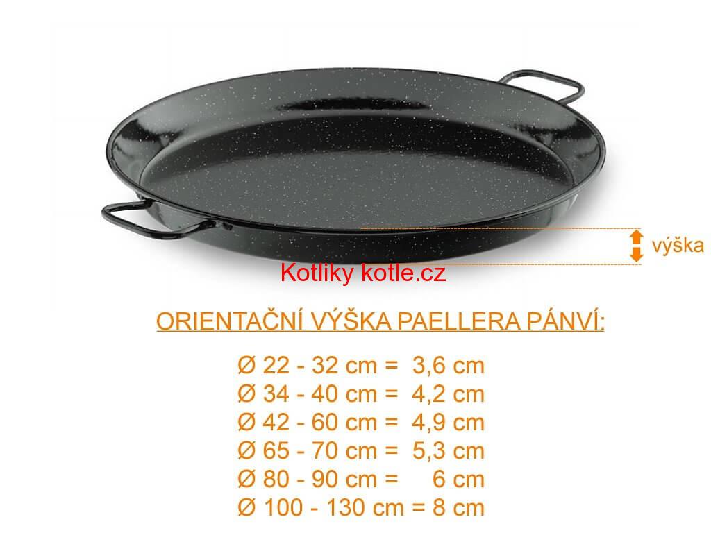 Paella pánev VACA SMALT 50 cm