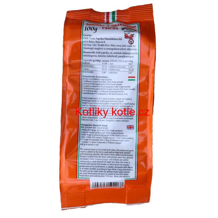 Paprikové koření na guláš - štiplavé 100g