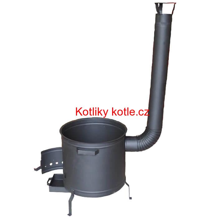 Kotlina pod kotle a kotlíky 50 cm + žáruvzdorná barva Plus 600