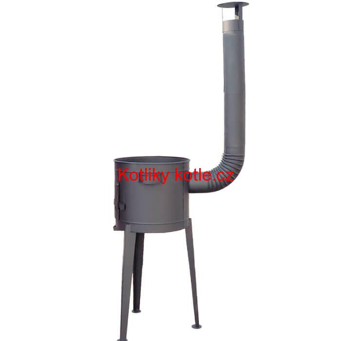 Vysoká kotlina 45 cm + žáruvzdorná barva PLUS 600