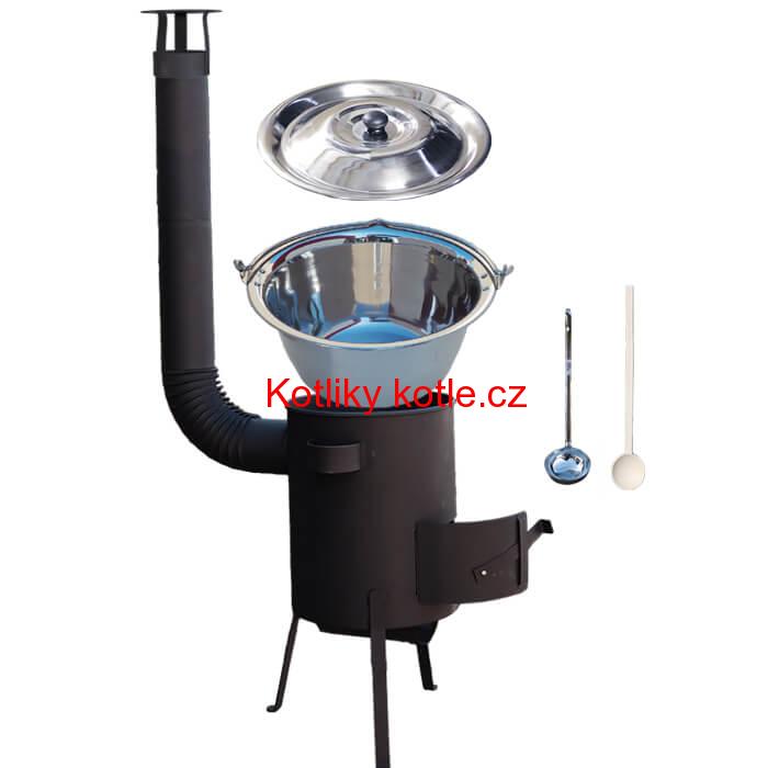 Nerezový kotlík 20 L (1,2 mm) + žáruvzdorná kotlina 42 PLUS 600 4 MM