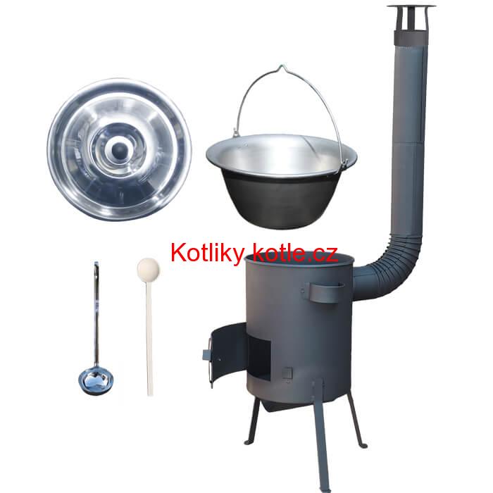 Nerezový kotlík 20 L (1,5 mm) + žáruvzdorná kotlina 42 PLUS 600 4 MM