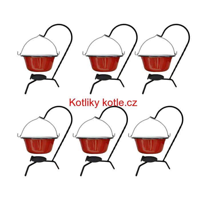 Servírovací souprava SMALT RED 6 ks