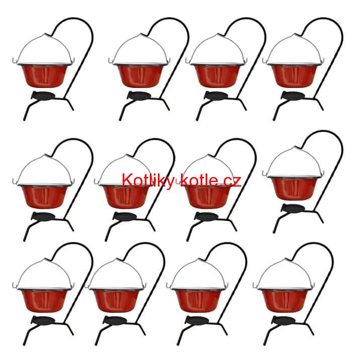 Servírovací souprava SMALT RED 12 ks