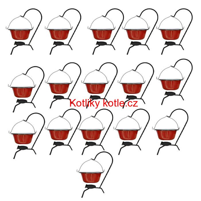 Servírovací souprava SMALT RED 16 ks