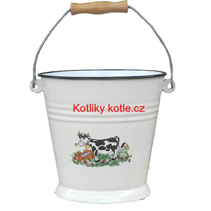 Smaltované vědro 5 L DECOR