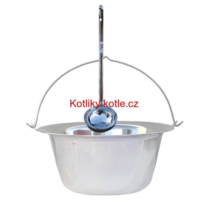Antikorový kotlík 22 L (0,8 mm) + nerezová naběračka