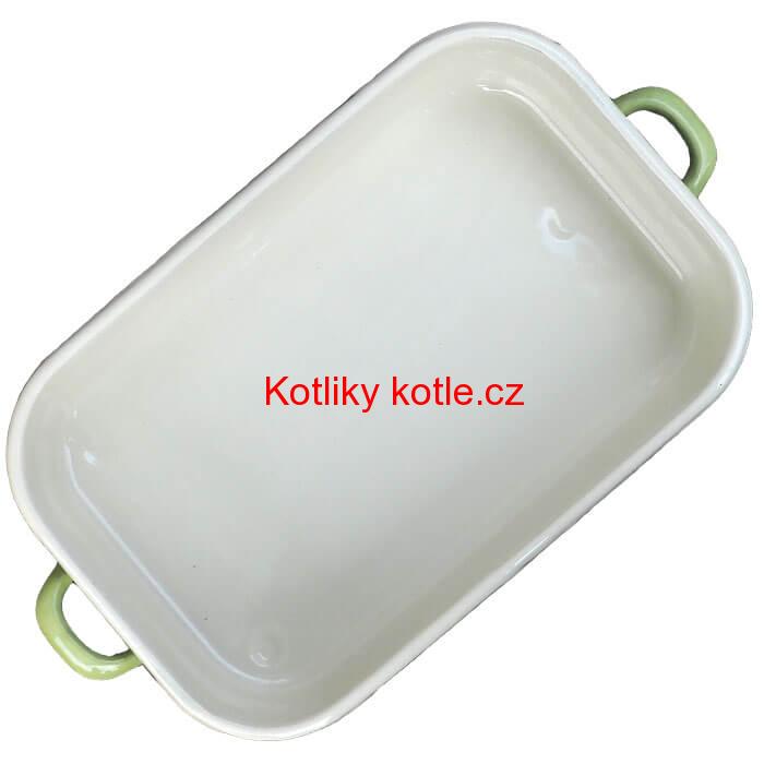 Smaltovaný pekáč 40 x 21,5 cm GREEN
