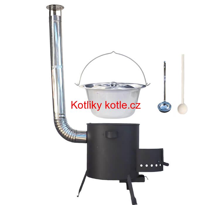 Nerezový kotlík 22 L (0,8 mm) + žáruvzdorná kotlina (1 mm) 42 PLUS 600