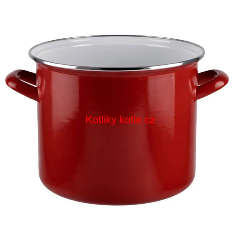 Smaltovaný hrnec s poklicí 8,6 l červený + pikantní směs koření 50 g Kotlíkový guláš