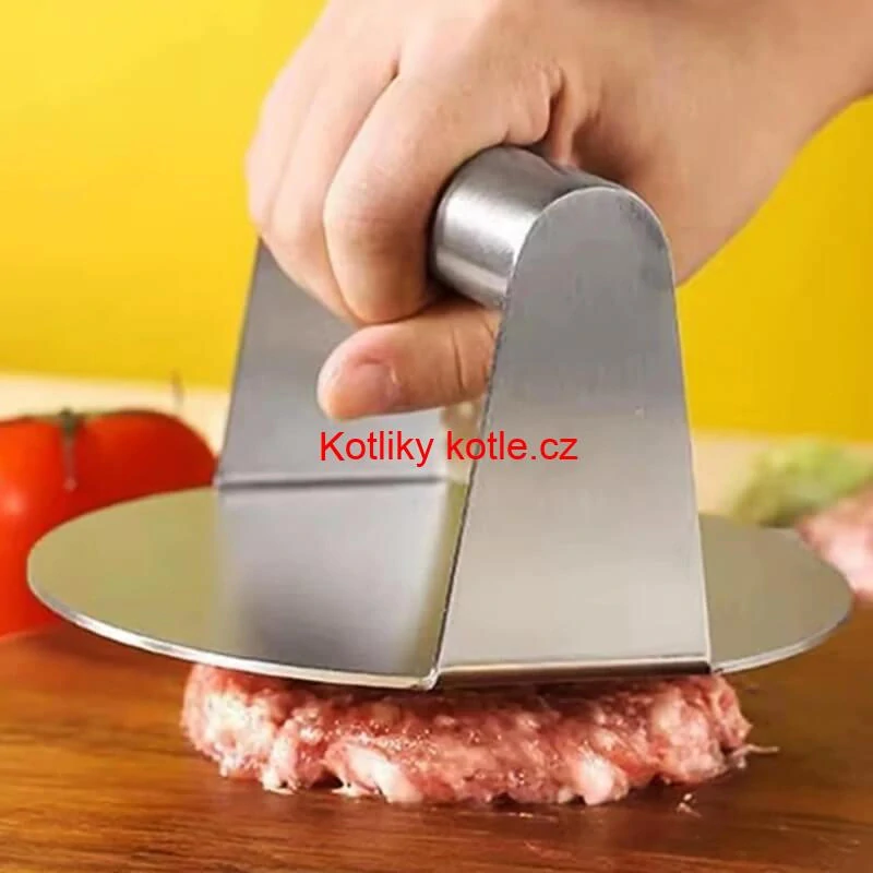 Nerezový lis na maso 14 cm HAMBURGER