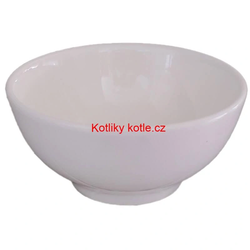 Keramické misky na servírování guláše 15 cm 12 ks bílé