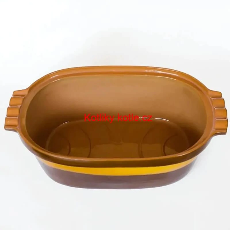 Římská mísa / pekáč z glazované terakotové hlíny 6 l