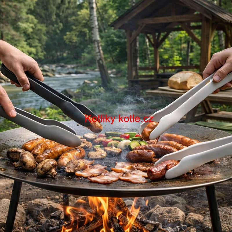 Kuchyňské kleště – sada 3 ks (obracečky na grilování)