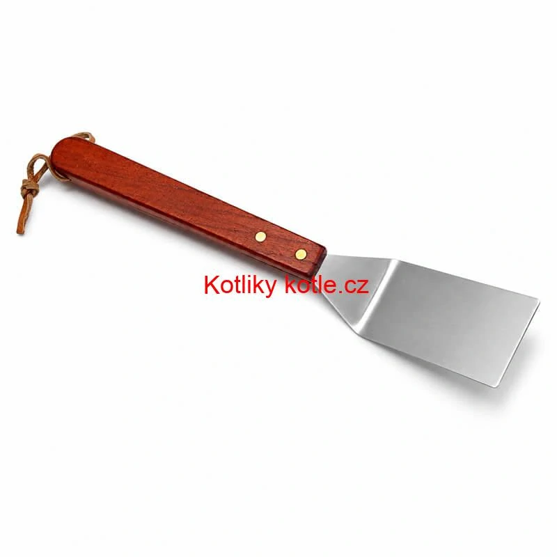 Grilovací nářadí BBQ – sada 3 ks, nerez a dřevo, 33 cm